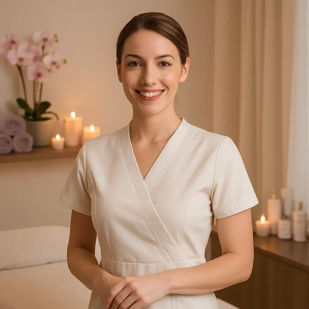 Professional spa therapist. webp