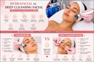 hydrafacial vs deep cleansing facial.